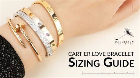 cartier stack bracelet|cartier love bangle size chart.